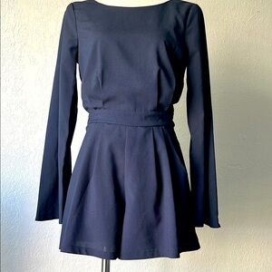 GB Girls Dark Blue Long Sleeve Romper Size S